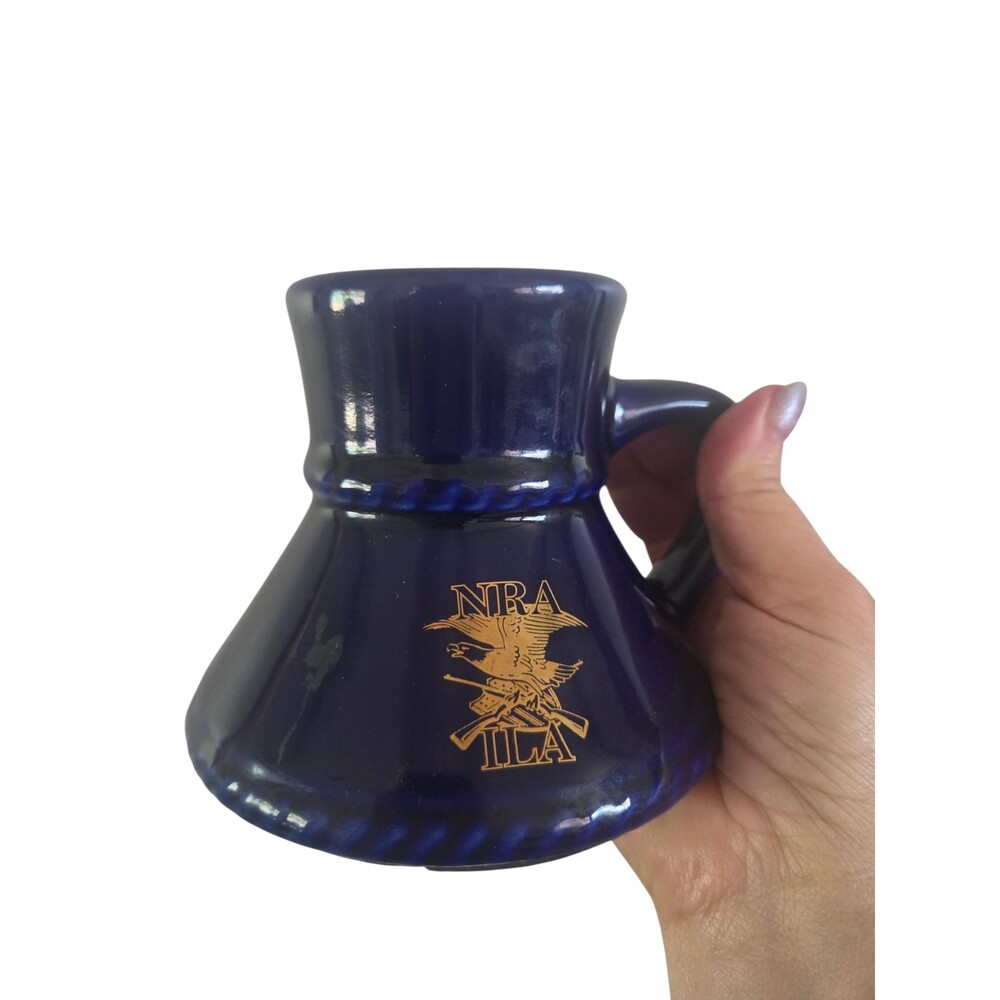 Nra Ila Cobalt Blue Wide Base No-Spill Coffee Mug